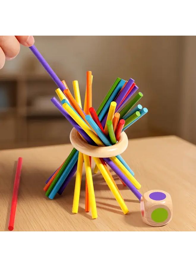 New Pulling Stick Toy Wooden Puzzle Game For Logic Thinking And Family Fun Gift - Image 5